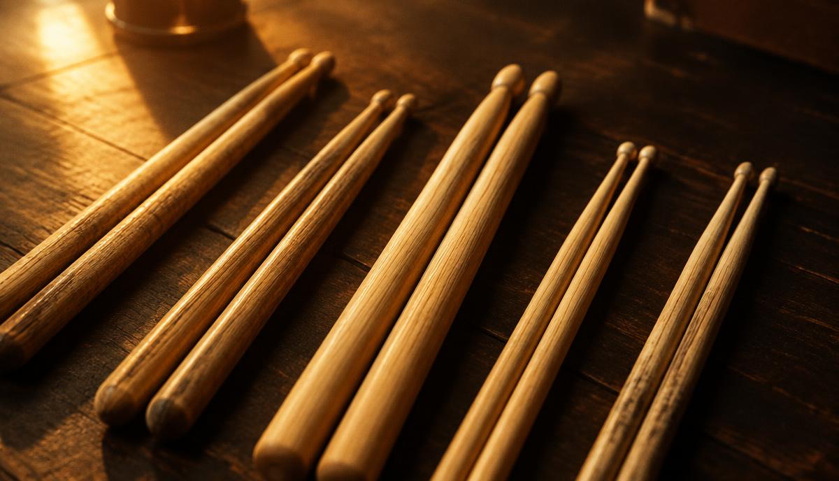 Как выбрать барабанные палочки: 7A, 5A, 5B и 2B простыми словами